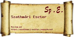 Szathmári Eszter névjegykártya