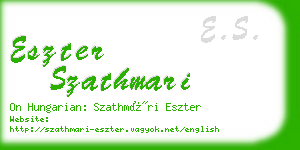 eszter szathmari business card